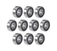 10 rodamientos de bolas de ranura profunda 688rs 684 685 686 687 688 689 ZZ RS 2RS rodamientos de goma para patines de ruedas Longboard HJDIPCKYVG(-2RS negro, 685 5X11X5MM_10PCS_ABEC-1)