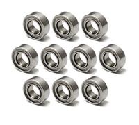 10 Rodamientos MR84ZZ 4x8x3 mm | Cojinetes de Bolas Miniatura en Acero GCr15 | 20 Unidades con Doble Blindaje Metálico (ZZ) para Impresoras 3D, Prototipos y Maquinaria Ligera