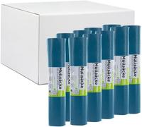 10 Rollos Bolsas de Basura, 250 Azul Cubo la Basura Sacos 39my 120l, Estable