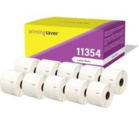 10 Compatibles Rollos 11354 S0722540 57mm x 32mm Etiquetas para Dymo LabelWriter 4XL 450 400 330 320 310 Twin Turbo Duo Seiko SLP 450 420 400 240 220 200 120 100 Pro Plus (1000 Etiquetas por Rollo)