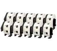 10 rollos compatibles DK11218 DK-11218 24 mm x 24 mm etiquetas redondas para Brother P-Touch QL-500 QL-550 QL-560 QL-570 QL-700 QL-800 QL-810W QL-820NWB QL-1050 QL-1066 0N QL-1 100 QL-1110NWB (1000