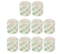 10 rollos de gasa de cinta atlética autoadhesiva, poliéster no tejido, envoltura cohesiva elástica, impermeable, transpirable, para lesiones deportivas, animales, mascotas (5cm)