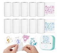 10 rollos de papel para impresora térmica M02, 50 mm x 3,5 m