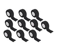 10 Rollos de Vendaje de Kinesiología Autoadhesivo de 1 Pulgada X 2 Yardas, Cinta de Venda Cohesiva Elástica de Soporte de Compresión Deportiva(Negro)