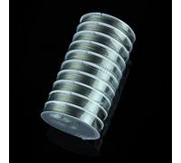 10 rollos/lote accesorios de cortina de cuentas iluminación y cortina alambres de metal perlas cadena alambre de metal bolas colgantes, 0.8mm 10 rollos