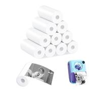 10 rotoli di carta termica per fotocamera per bambini, ricarica di carta termica bianca per stampante fotografica istantanea e mini stampante (57 x 25 mm)