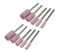 10 ruedas de pulido de piedra montadas con vástago de 1/8 pulgadas para herramientas giratorias aplicadas a madera, metal, jade y tratamiento