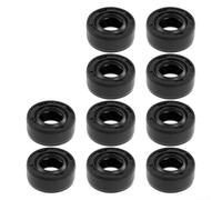 10 sellos de aceite de goma de doble labio para accesorios de motosierra, anillo de junta impermeable para reemplazo de equipos al aire libre, negro, 12 x 26 x 7 mm (10 unidades)