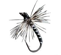 10 señuelos de pesca con mosca seca Chironomid imitación cebo con diseño de gancho oculto para un mejor compromiso de los peces (16# plata)