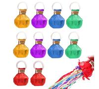 10 serpentinas para cumpleaños, cañones de confeti, coloridos, confeti, para decoración, cumpleaños, Navidad, graduaciones, celebraciones de Año Nuevo, bodas, color aleatorio (color 1)