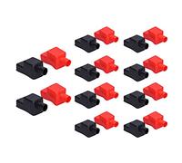 10 Set Battery Terminal Cover Rubber Protective Sleeve, Flexible Battery Terminal Cap, Insulating Rubber Protector Covers for Car Battery Clamps with 4-1 AWG Cables, High Tempe