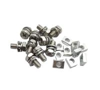 10 Set Universal Moto Scooter ATV Dirt Terminal De Batería Tuerca Y Para Tornillos Perno M5x10mm M6x12mm 4Ah 5Ah 6AH 7Ah Modificación Accesorios