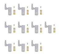 10 Sets LED Hinge Lights, Cabinets Under Cabinet Hinges Lighting, Door Activated Light for Home Kitchen Warm Cool White Lamp (White light + battery)