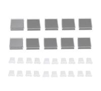 10 Sets untere Wimpern-Stempel, gebogen, wiederverwendbares Wimpernverlängerungs-Set, unterer Wimpernstempel für einfache Make-up-Anwendung, mit 20 Stempeln und 10 Pads für