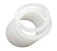 10 Silicone Sealing Rings Seals Gaskets for Mason Jars. Make Your Lids Spill Proof! (Wide Mouth) by Mason Jar Lifestyle