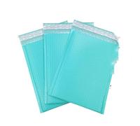 10 sobres acolchados con burbujas de poliéster, color verde azulado, 9 tamaños, bolsa de correo autosellada, sobres de burbujas, sobres de envío, bolsa postal, color rosa desnudo, 23x30cm