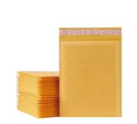 10 sobres acolchados de papel kraft de 15 tamaños, sobres de envío, envío, mensajería, almacenamiento, 180 x 230 mm, color marrón