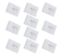 10 sobres transparentes impermeables para recibos con cierre de cuerda, organizador de documentos, bolsa organizadora de documentos de 6.3 x 4.53 pulgadas, transparente para directorio de documentos