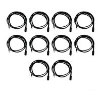 10 sondas de termistor B3950 de 10 K con cable TPE para detección de temperatura del refrigerador y tareas de gestión de temperatura del aparato (soldadura de 1 m-3 mm)