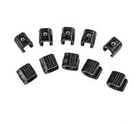 10 soportes de clip para linterna para bicicleta en forma de U con rosca de 1/4 pulgadas para montaje seguro de la antorcha