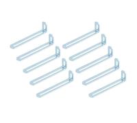 10 soportes de fijación de doble ranura de ángulo recto de 90 grados, protectores de conector de muebles, soportes de estante de ángulo recto, soportes de fijación de doble ranura