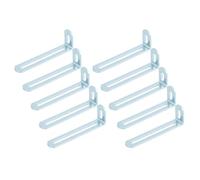 10 soportes de fijación de doble ranura de ángulo recto de 90 grados, protectores de conector de muebles, soportes de estante de ángulo recto, soportes de fijación de doble ranura