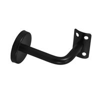 10 soportes de pared for reposabrazos, pasamanos, color negro Para Rampas De Escalera