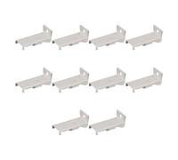 10 soportes de riel de cortina de metal para instalación lateral, gancho de pared para colgar cortinas de ventana, accesorios de montaje en pared, soportes de rieles de cortina