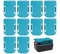 10 Soportes para Batería Compatibles con Batería Makita/Bosch, Soporte para Batería de 18 V, Soporte de Pared para Batería Compatible con Batería BL1860 BL1850 BL1840 BL1830 BL1820 BL1815N