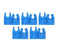 10 soportes para caña de pescar de EVA para soporte de cubo, 5 x 8 cm y 5 x 7 cm, soporte impermeable para caña de pescar en roca, camping, uso al aire libre (rojo/azul) (azul)