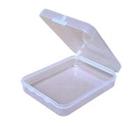 10 soportes transparentes para maquillaje con tapa, solución de almacenamiento para pendientes, accesorios pequeños y estuche de maquillaje de viaje