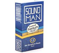 10 Soundman® Cañas de Lengüeta para Saxofón Alto - Fine Saxophone Reeds (Dureza: 1,5)