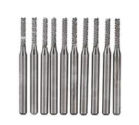 10 st¨¹cke Hartmetallfr?ser - Juego de grabador de bits de carving Bohrer SMT/CNC/PCB, cortador de 2 mm