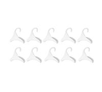 10 Stück Aufhänger Haken Weiß Robust Vielseitig Leichtgewicht Handtasche Aufhänger für Kleiderschrank Schrankstangen Umkleideraum Christmas Gifts