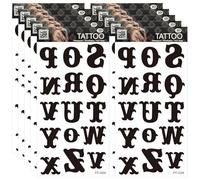 10 Stück temporäre Tattoos, Fake Tattoos, temporäre Tattoos, personalisierte temporäre Tattoos, aufklebbare Tattoos, DIY-Namenstattoos für Erwachsene für Frauen und Männer (Stil 3)