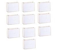 10 Stuks Papieren Zakken Met Handvat, Zakken Cadeautasjes, Witte Draagtas Papieren Tassen, voor Een Cadeau Inpakken, Goederen Inpakken, Boodschappen Laden