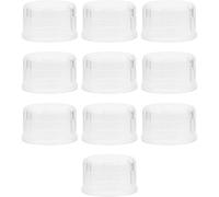 10 tapas impermeables ajustables para vasos y coctelera de plástico