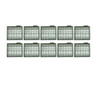 10 tapones de cebo de carpa con forma de rejilla para una sujeción fiable del cebo en ganchos y aparejos, mejorando el rendimiento de pesca para pescadores de carpas (tinta verde)