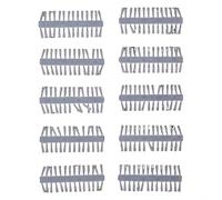10 tapones de cebo rápido para aparejo de pelo de carpa, tapón de pellets de plástico Boilie accesorios para pesca de alimentador, colores mezclados transparente amarillo rojo (7 mm transparente)