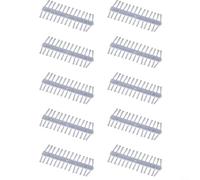 10 tapones de cebo rápido para aparejo de pelo de carpa, tapón de pellets de plástico Boilie accesorios para pesca de alimentador, colores mezclados transparente amarillo rojo (9 mm transparente)