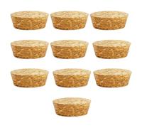 10 tapones de corcho cónicos de madera reutilizables para barra de botellas, manualidades y accesorios de cocina (48 x 44 x 20 mm)