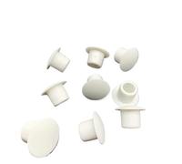 10 tapones de goma blanda for orificios de 9 mm, 10 mm y 11 mm, blancos/negros, impermeables y antipolvo, tapones redondos for sellar tuberías, tapas for tornillos.(White,9mm Hole)