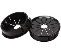 10 tapones de plástico negro for orificios de escritorio (16 mm a 70 mm), pasacables, organizador de cables, cubierta de goma for tuberías y juntas de puerto de salida.(70mm)