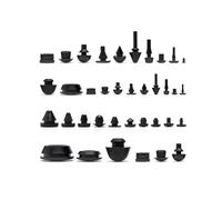 10 tapones de silicona de goma for puertas, tapones protectores de sellado, tapas for felpudos, ocultan la vista, suaves, 3 mm, 4 mm, 5 mm, 6 mm, 8 mm, 9 mm, 10 mm, 12 mm, 14 mm, 16 mm(FC-058-CW-AT)