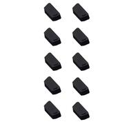 10 tapones de silicona flexible para puerto VGA, color negro, protector de puerto de enchufe para oficina, uso doméstico, tapa VGA