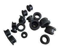 10 tapones de silicona for proteger cables (tamaños de 4,5 mm a 50,6 mm), color negro.(38.6mm(e 32.5))