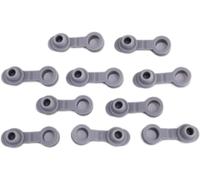 10 tapones de silicona universales grises para botellas de sellado con agujero para pajita, tapones de repuesto para tapón de popote, taza de 20/30 onzas, tapones de vino, tapones de vino y vertedores
