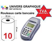 10 tarjeta de crédito de calor de la bobina 57 x 40 x 12 m térmicas -papel Rodillos de tarjetas estándar de la máquina CEE