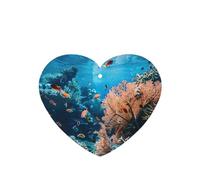 10 tarjetas ambientadoras con estampado de arrecife de coral, hojas aromáticas para coche, para uso en coche