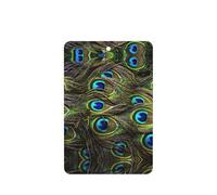 10 tarjetas ambientadoras de coche con estampado de pavo real fresco para hojas colgantes perfumadas para baño con cuerda